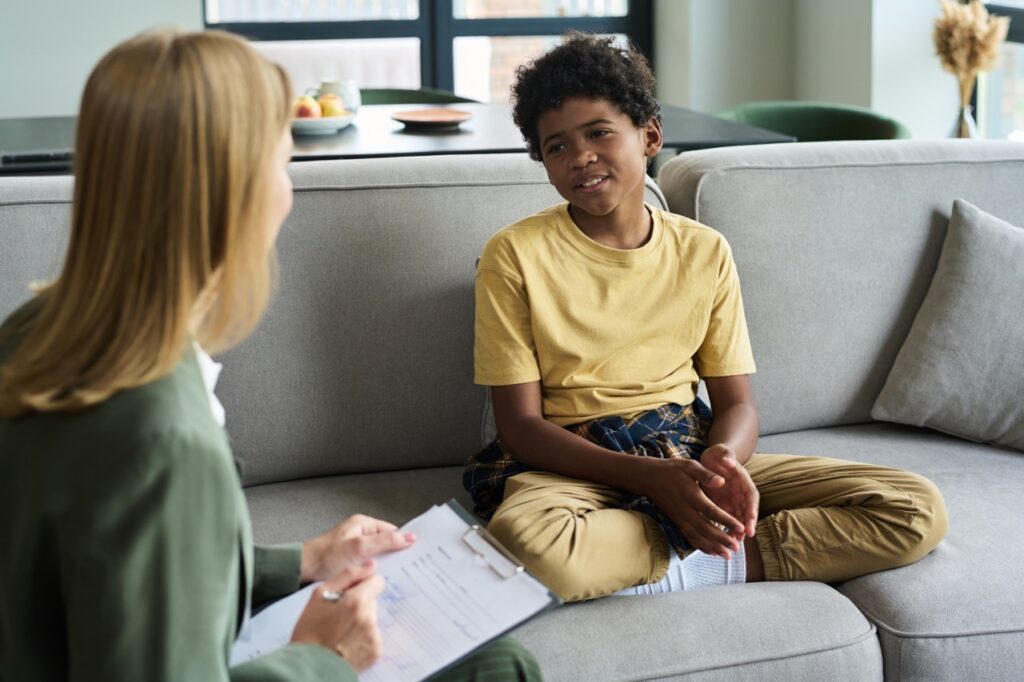 Young boy getting help for depression in california at Ascend Behavioral health.