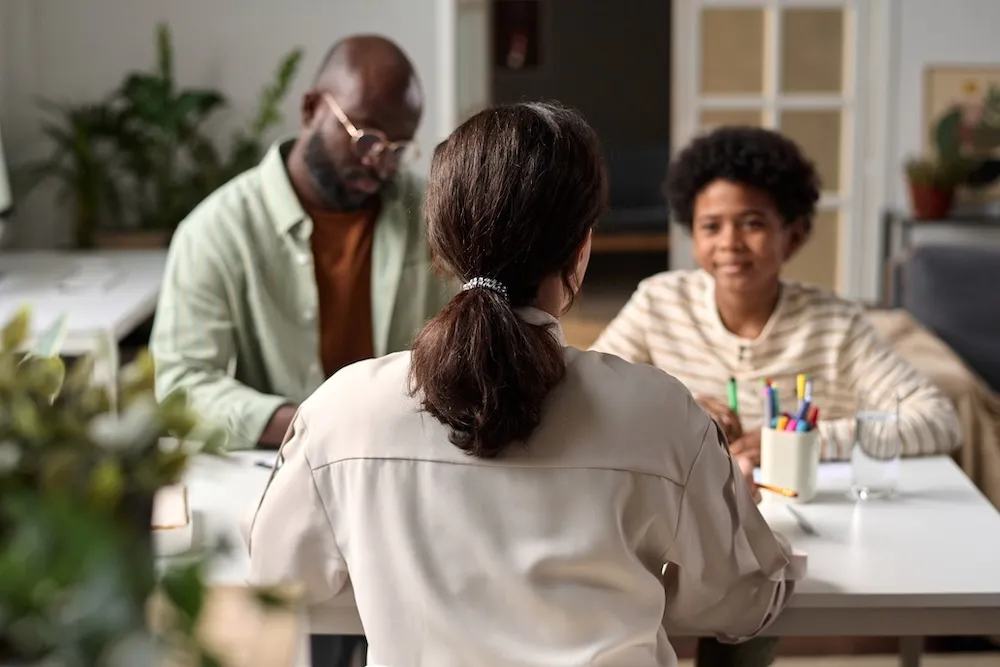 Family meeting with a child focused psychiatrist in fresno and visalia.