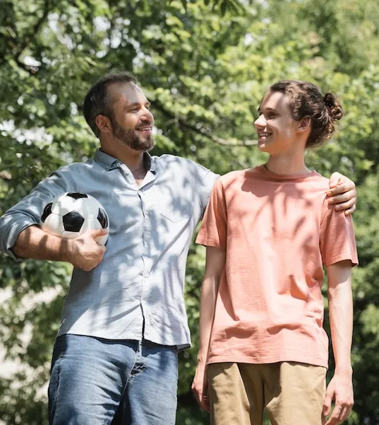 Dad parenting his son with borderline personality disorder