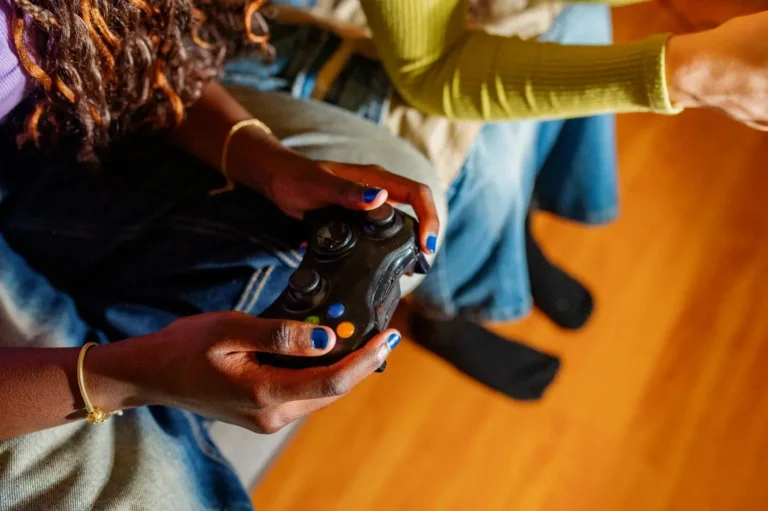 Teens discovering the causes of video game addiction.
